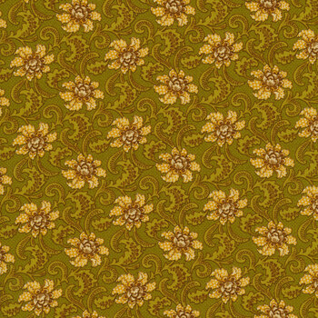 Quiet Grace 924-66 Kiwi by Kim Diehl for Henry Glass Fabrics, Image