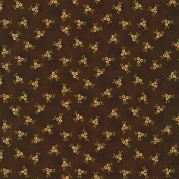 Quiet Grace 926-33 Chocolate by Kim Diehl for Henry Glass Fabrics, Image