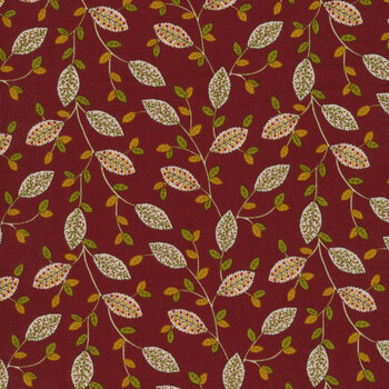 Quiet Grace 930-88 Cranberry by Kim Diehl for Henry Glass Fabrics, Image