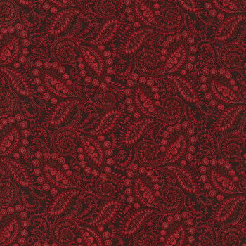 Quiet Grace 934-88 Cranberry by Kim Diehl for Henry Glass Fabrics, Image