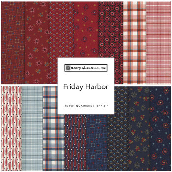 Friday Harbor 15 FQ Set by Janet Rae Nesbitt for Henry Glass Fabrics, Image