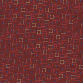 Friday Harbor 3176-88 Red by Janet Rae Nesbitt for Henry Glass Fabrics, Image