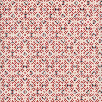 Friday Harbor 3177-48 Cream/Red by Janet Rae Nesbitt for Henry Glass Fabrics