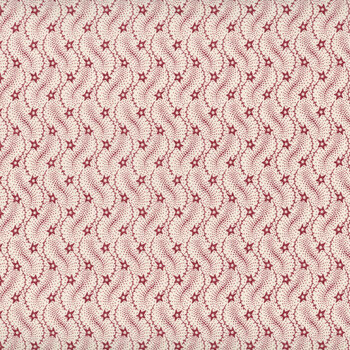 Friday Harbor 3184-48 Cream/Red by Janet Rae Nesbitt for Henry Glass Fabrics, Image