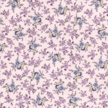 Twilight Garden Flannel 3192F-55 Lilac by Mary Jane Carey for Henry Glass Fabrics, Image