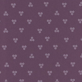 Twilight Garden Flannel 3196F-55 Purple by Mary Jane Carey for Henry Glass Fabrics, Image