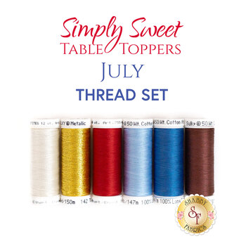  Simply Sweet Table Toppers - July - 6pc Thread Set, Image