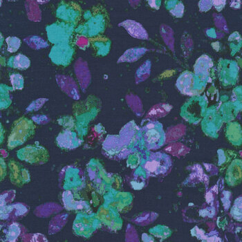 Night Riviera 0596-1010 Florals by Nancy Rink for Marcus Fabrics REM #20, Image