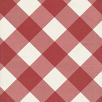 Heirloom Red C14343-CREAM by My Mind's Eye for Riley Blake Designs, Image