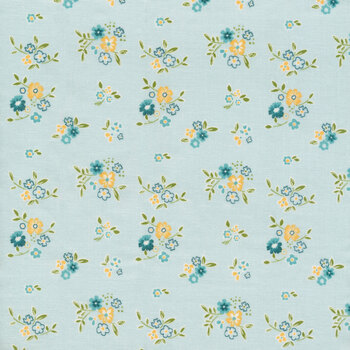 Spring's in Town C14213-SKY by Sandy Gervais for Riley Blake Designs, Image