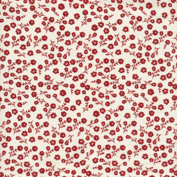 Heirloom Red C14346-CREAM by My Mind's Eye for Riley Blake Designs, Image