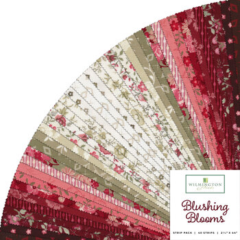 Blushing Blooms  40 Karat Crystals by Kaye England for Wilmington Prints