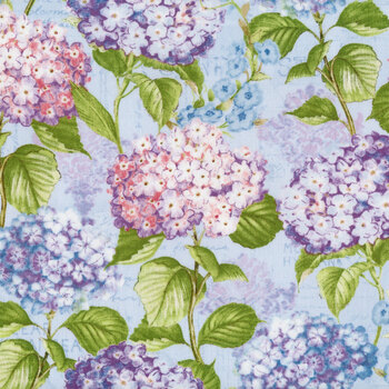 Hydrangea Mist 39822-434 by Susan Winget for Wilmington Prints REM, Image