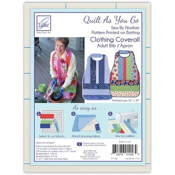  Quilt As You Go Pre-Printed Batting - Clothing Coverall, Image