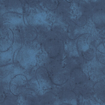 Painter's Watercolor Swirl C680-ULTRAMARINE by J. Wecker Frisch for Riley Blake Designs, Image