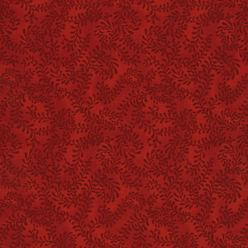 Essentials Swirling Leaves 27650-333 Red by Wilmington Prints, Image