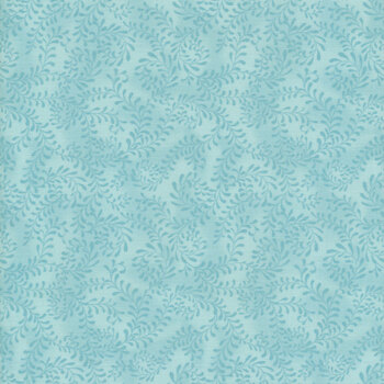 Essentials Swirling Leaves 27650-404 Arctic Blue by Wilmington Prints, Image