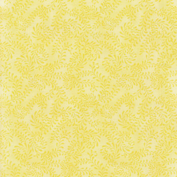 Essentials Swirling Leaves 27650-500 Light Yellow by Wilmington Prints, Image