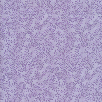 Essentials Swirling Leaves 27650-600 Wisteria by Wilmington Prints, Image