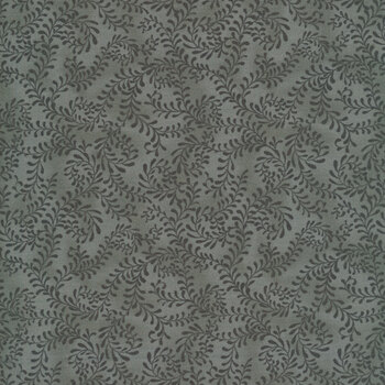 Essentials Swirling Leaves 27650-991 Dark Gray by Wilmington Prints, Image