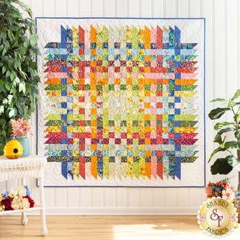 SAMPLE - Over and Down Under Quilt - Wild Blossoms