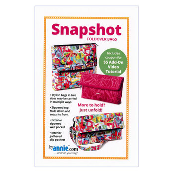 Snapshot Foldover Bags Pattern