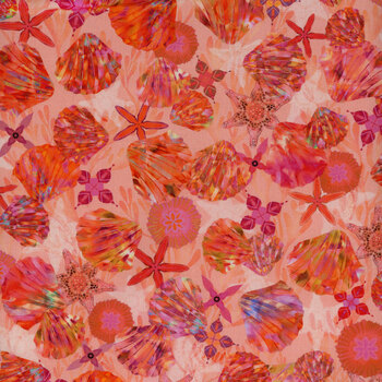 Oceanica 22407-143 Coral by Robert Kaufman Fabrics, Image