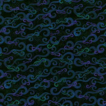 Oceanica 22410-9 Navy by Robert Kaufman Fabrics, Image