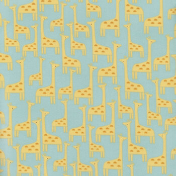 Wild One Flannel STELLA-F2687 Giraffes-Opal by Dear Stella, Image