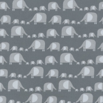 Wild One Flannel STELLA-F2689 Elephantastic-Gunmetal by Dear Stella, Image