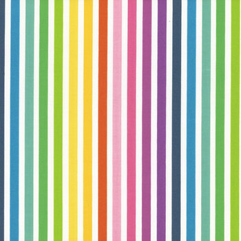 Make C13421-Rainbow Stripe White by Riley Blake Designs, Image