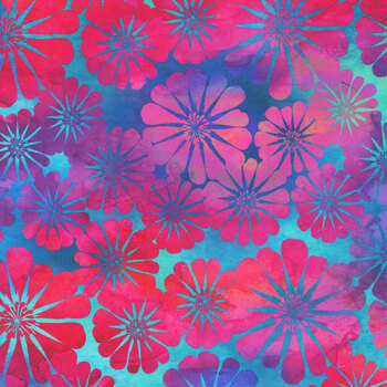 Impressions 1JYS-3 Magenta Daisy by In The Beginning Fabrics, Image