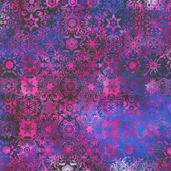 Impressions 5JYS-3 Magenta Small Mosaic by In The Beginning Fabrics, Image