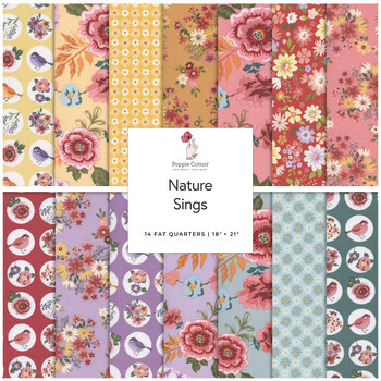 Nature Sings  14 FQ Set by Poppie Cotton, Image