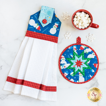  Sew Kitchen Hanging Towel & Hot Pad Kit - January, Image