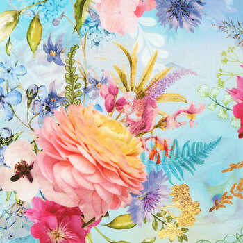 Misty Garden 22434-471 Larkspur by Robert Kaufman Fabrics, Image