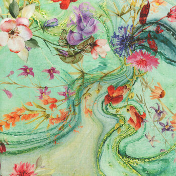 Misty Garden 22435-420 Clover by Robert Kaufman Fabrics, Image