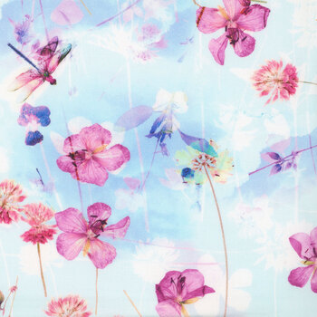 Misty Garden 22439-63 Sky by Robert Kaufman Fabrics, Image