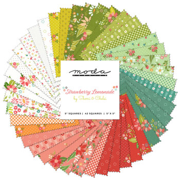 Strawberry Lemonade  Charm Pack by Moda Fabrics