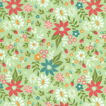 Strawberry Lemonade 37670-17 Mint by Moda Fabrics, Image