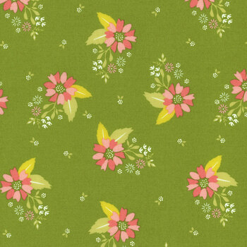 Strawberry Lemonade 37671-20 Fresh Grass by Moda Fabrics, Image