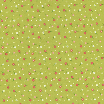 Strawberry Lemonade 37674-19 Lime by Moda Fabrics, Image