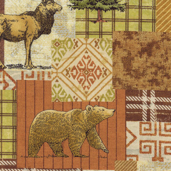 Ah, Wilderness DCX11498-MULT-D by Michael Miller Fabrics, Image