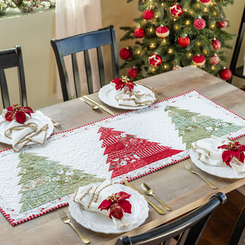 SAMPLE - Tree Farm Table Runner - Christmas Eve