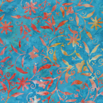 Chroma Batiks 4366-43 Pacific Blue by Moda Fabrics, Image