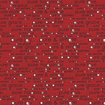 Vintage 55651-22 Pure and Simple Red by Sweetwater for Moda Fabrics, Image