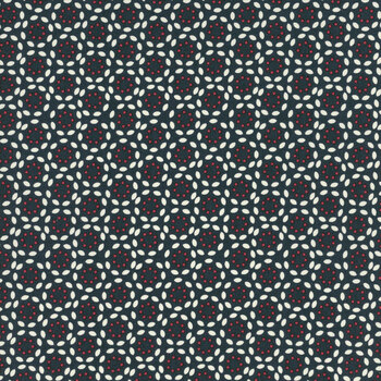 Vintage 55655-13 Petals Navy by Sweetwater for Moda Fabrics, Image