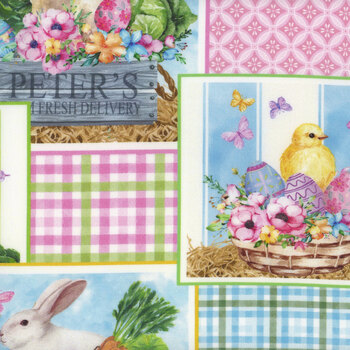 Cottontail Farms 14403-99 Cottontail Patch Multi by Nicole Decamp for Benartex, Image