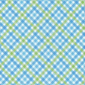 Cottontail Farms 14410-53  Farm Fresh Plaid Blue/Green by Nicole Decamp for Benartex REM, Image