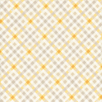 Cottontail Farms 14410-70  Farm Fresh Plaid Buttercream by Nicole Decamp for Benartex, Image